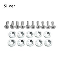 튜닝용품 10PCS 스쿠터 패스너 나사 듀얼 트론에 대 한 핸들 바 와셔 1 2 3 천둥 Eagel 울트라 제로 9 부품, 02 Silver, 02 Silver