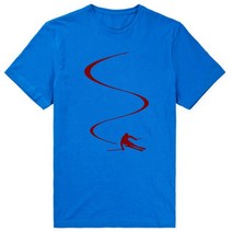 스키 플레이트 숏스키 The Mountains Are Calling T 셔츠 남성 여성 스키 스노우보드 멋진 디자인 코튼, 26 BLUE_01 XS