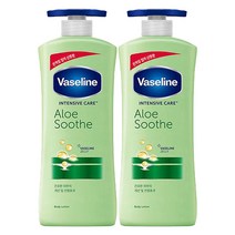 바세린 인텐시브 케어 알로에 수드 바디로션, 600ml, 2개