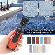 신상품 국민 세라믹 타일 수리 도구 세트 DIY 스크래치 균열 채우기 표면 11 왁스 바, 한개옵션0