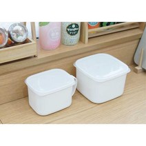 손잡이 사용편리 일본산 반찬통 밀폐용기 플라스틱반찬통, 소, 1개