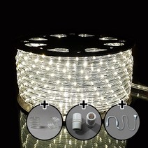 탄탄 LED 원형 논네온 줄조명 로프라이트 (2M 10M 50M 단위판매), 백색