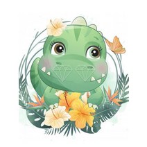 5D DIY 다이아몬드 페인팅 꽃 동물 유니콘 폭스 공룡 전체 스퀘어 & 라운드 모자이크 자수 크로스 스티, 04 4_04 Square Drill 20X25