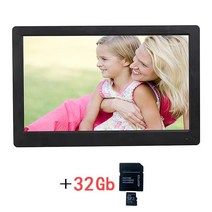 디지털액자 포토키오스크 키오스크제작 DID시스템 키오스크매장15 인치 디지털 사진 프레임 IPS 모든 시야, 04 black 32GB_01 EU 플러그