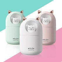 _ 세척편한 비염 아기 사무실 무소음 냥이 가습기, 화이트