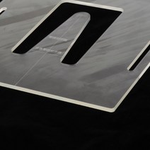 2개 투명 어쿠스틱 목 공동 라우팅 템플릿 기타 만들기 금형