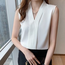 4컬러 이너웨어 보들보들 민소매 여성나시 블라우스 자켓