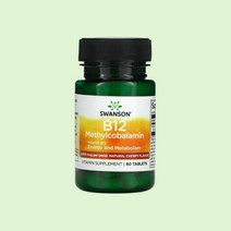 스완슨 메틸코발라민 2500mcg 60정 활성형 고함량 B12 빈혈, 1개
