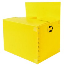 뉴프라테크 이사박스 5호(고급형)-5개묶음 [모서리 필라멘트테이프 부착 박스], 노랑, 5개