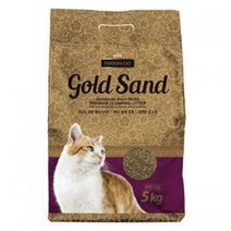 고양이 모래 5Kg 벤토나이트 레몬 먼지없는 배변용 샌드, 단일제품