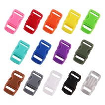 팔찌 만들기 플라스틱 버클 14color 가죽 인식 목걸이 DIY 매듭공예, 오렌지