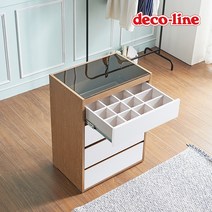 데코라인 코넬 벨르 600 아일랜드 서랍장 DSW010C, 올오크