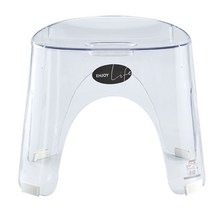 스툴 투명 체어 플라스틱 카페 고스트 인테리어 야외 식탁 낮은 의자, 흰색