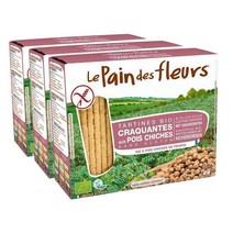 Le pain des fleurs 르 팡디 플라워 글루텐프리 칙피 병아리콩 구운 토스트 비스킷 150g 3팩