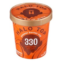 헤일로탑 피넛버터컵 아이스크림 (냉동), 4개, 473ml