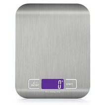510kg 디지털 주방 저울 전자 lcd 디스플레이 스테인레스 스틸 체중계 측정 식품 다이어트 저울 주방 액세서리, 10kg 실버, 협력사