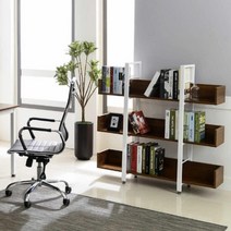 Sunshine 파티션책장 도서관책장 인테리어선반 원목선반 거실 1200, 화이트_라이트월넛