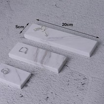 돌그릇 대리석 티코스터 돌도마 돌판접시 무광접시 스톤그릇 스톤플레이트 일식당 감성 카페 창업 인테리어 테이블웨어, 스트립 5x20cm