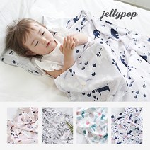 jellypop 젤리팝 아이스블랭킷 여름 아기이불 아기블랭킷, 핑크폴라베어(L)