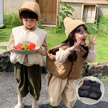 뽀뽀뽀 아동복 유아 빵빵 덕다운 패딩 조끼 키즈 아동 어린이 남아 여아 오리털 베스트 가을 겨울 옷