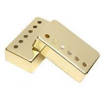 전자첼로 첼로 입문용 연습용 2pcs 픽업 커버 뮤지컬 5052mm 극 간격 황동 일렉트릭 기타 험버커 픽업 커버 epiphone1 les-paul, 황금