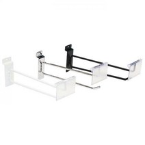 스페이스월 이중후크/월 후크/벽선반 진열 수납 부속, 300mm, 크롬