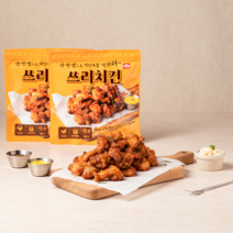[도우찌] 쓰리치킨 닭다리살 순살 x 2봉지 (무료배송), 400g, 2개