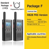 무전기 워키 토키 2층 주택 레스토랑 공장 라디오 retevis rb28 rb628 미니 pmr 446 frs ptt vox 양방향 호텔 카페 야외 사냥, 씨엔, 케이블이 있는 frs