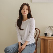 [메이뜰]올데이 슬랍스판긴팔티셔츠/55~77/밑단/유니크/데일리