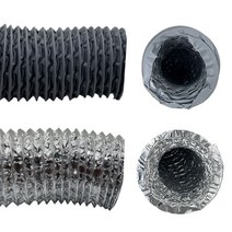 렉시블 플렉시블 덕트 타포린(천) 알루미늄 자바라 주름관 배관자재 10M, 100, 1개