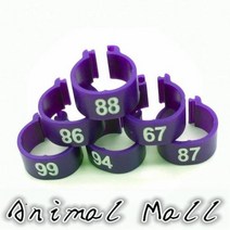 새 애완동물 꾸미기용품 용품 애완 동물 캐리어 비둘기 앵무새 10 색 디지털 발 링 총검 마킹 100 피스ring ring festivalring finger wedding r, Purple+S