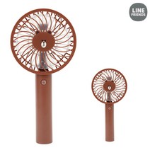 라인프렌즈 브라운 휴대용 선풍기, AIR-LF-HF1B 2개