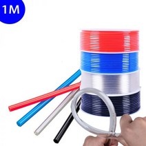 원터치 커플러 1m 공압 호스 pu 파이프 42.5mm 64mm 85mm 106.5mm, 1미터-블랙 색상, 16x12mm