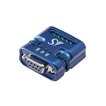 SystemBase - 산업용 RS232 - RS422/485 어댑터(시리얼 컨버터) 미니 사이즈 외부 전원 필요 없음(포트 전원) DB9 암 터미널 블록 자동 토글링 1