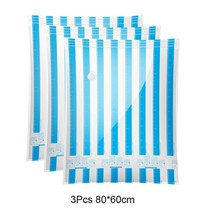 옷 담요 베개 용 진공 보관 가방 공간 절약 크기 초강력 포장 60x40cm 70x50cm 80x60cm 100x80cm, [07] 3pcs-80x60cm