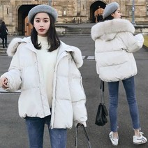 겨울 숏패딩 루즈핏 후드점퍼 빅사이즈 예쁜 여자 코트