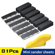 스핀들 샌더 키트 3.5 인치 x 1 80 개 디테일 샌딩 도구습식 건식 사포80 -800 그릿DIY 공예 목재 금속 연마용 8416EA27, 01 Sanding Sheets Set