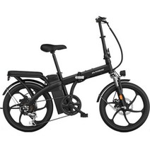20 인치 6 가변 속도 전기 자전거 48V 350w 모터 분해하기 쉬운 리튬 배터리 스틸 프레임 접이식 전자 자전거, black 6 blade wheel+20ah batte