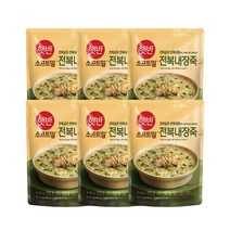 햇반 소프트밀 전복내장죽 420g x 6, 단품