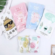PKFARM 휴대용 미니 펀치 쿨팩 5P 세트 재사용 아이스팩 여름 아이스 얼음팩 얼음 찜질 찜질팩, 8 X 11 cm, 색상랜덤, 5개