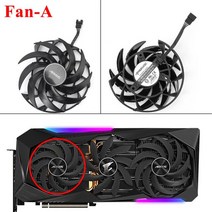 Gigabyte AORUS GeForce RTX 3070 XTREME 6800 XT 마스터 16G 그래픽 카드 팬용 새 PLD10015B12H 냉각, 01 fan A_01 RGB_01 Black