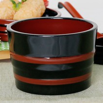 적 모밀공기 대 칠기 멜라민 장국 모밀 국물 그릇, 1개