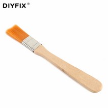 DIYFIX 소프트 청소 브러시 컴퓨터 키보드 팬 먼지 청소기 나무 손잡이 전자 휴대 전화 PCB 수리 도구