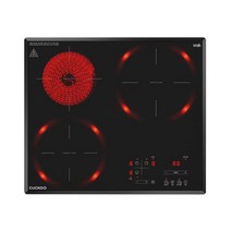 쿠쿠 CIHR-FL304FB 하이브리드 3구 전기레인지 빌트인