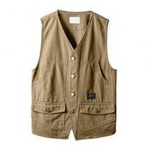 등산 조끼 남성 낚시 용 재킷 올매치 편안한 핏 스트레이트 카고