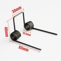 토션스프링 이중 비접촉 스프링 와이어 직경 25mm OD 피트 5 코일, 한개옵션0