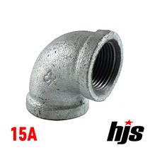 철 90도 엘보 15A / 철엘보 배관 자재 부속 소켓 연결 나사 보일러 수도