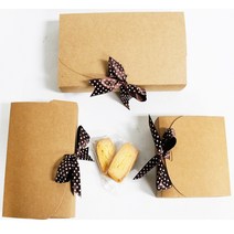 나성유통 선물상자 브라운리본크라프트(소 중 대), 1개, 소