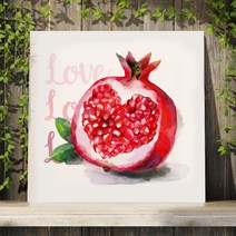 아란아트 풍수인테리어 석류그림액자 다산 임신 예비맘 산모선물 임산부 태교선물, 01. 러브 석류