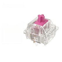 저소음 게이트론 샤프트 스위치 핑크 스템 Gateron 기계식 키보드 스위치 축 5 핀, 공식 표준, 원컬러, 80g  18개